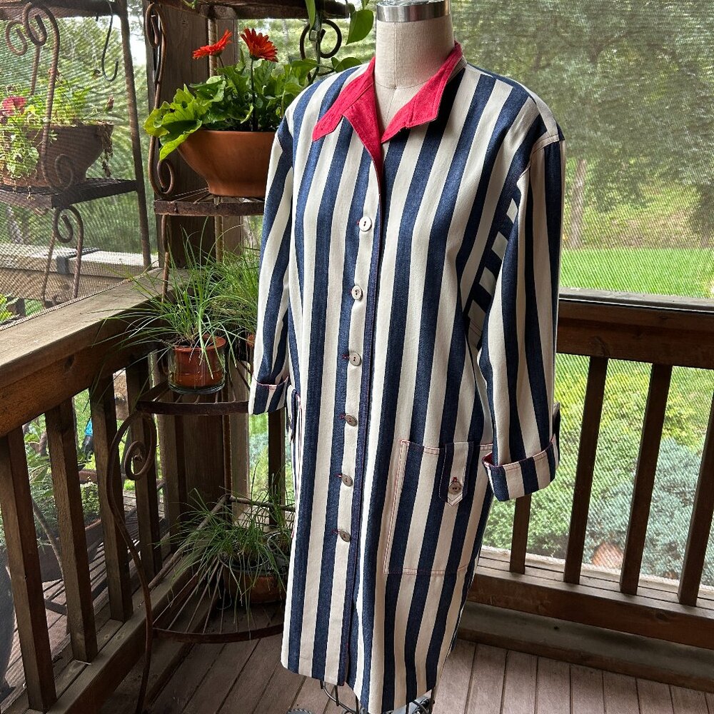 Classic N.R.1 High-Collar Shirtwaist Dress